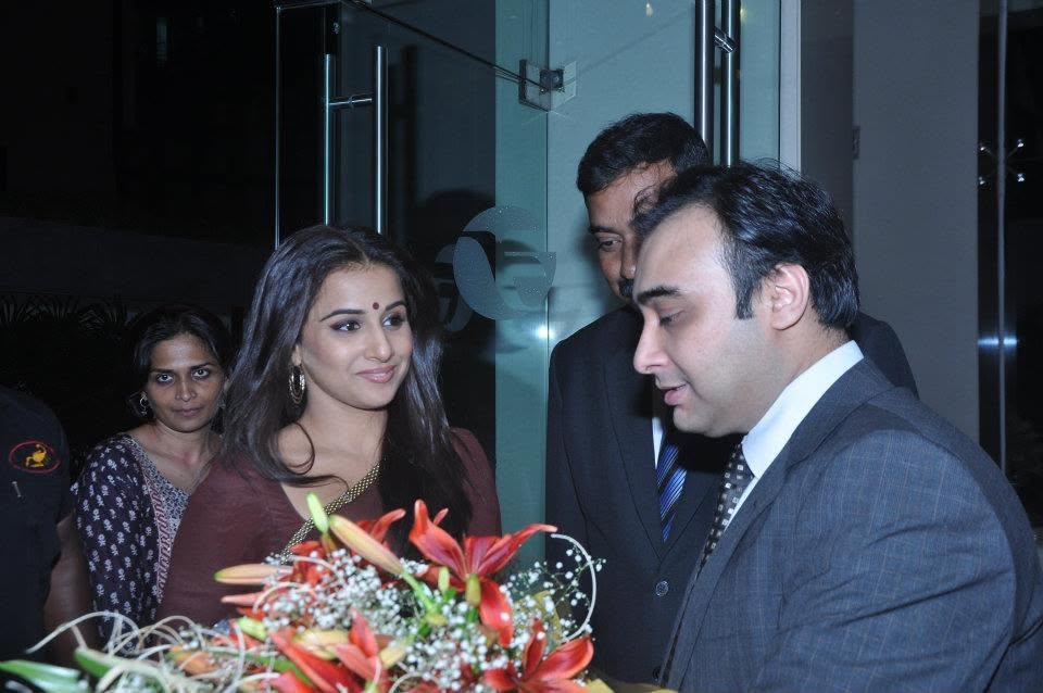 Welcoming Vidya Balan